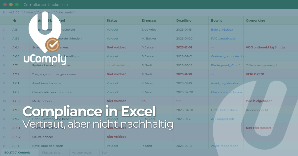 Compliance in Excel